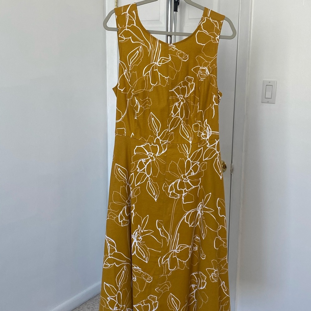 Mustard yellow dress